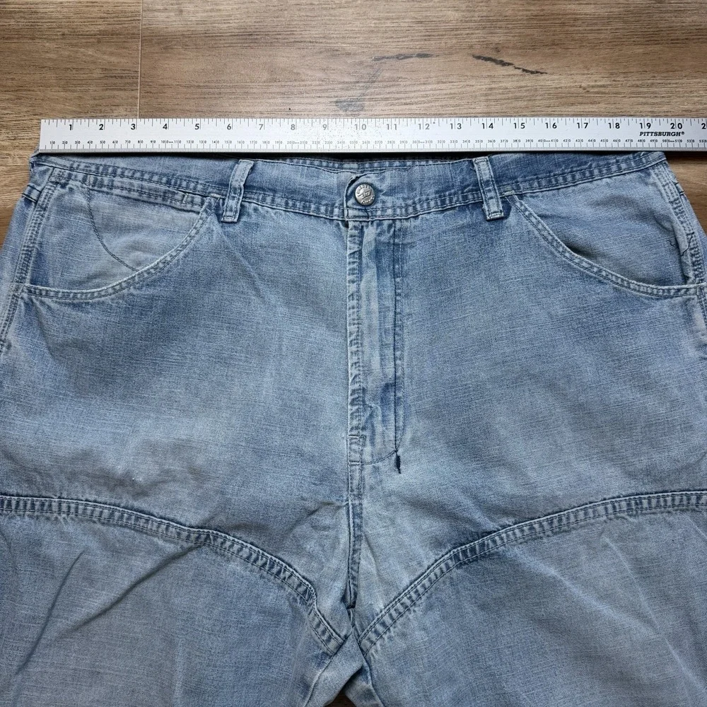 Diesel Carpenter Jeans Men 38x34 Blue Relaxed Straight Leg Double Knee Work Y2K - Picture 10 of 14